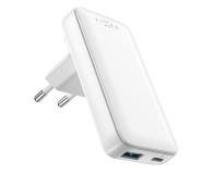 FIXED Płaska Ładowarka Sieciowa Slim Traveler GaN 65W 2x USB-C FIXCG65S-CUD-WH - 1338549 - zdjęcie 1